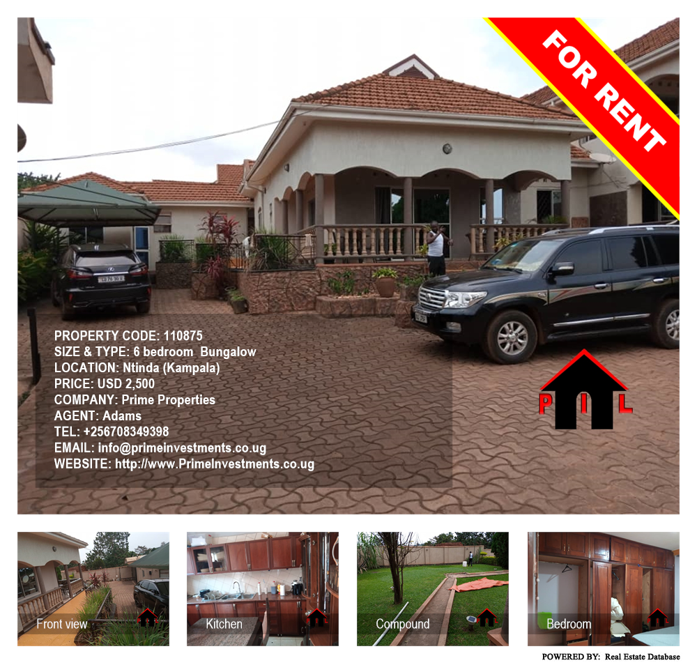6 bedroom Bungalow  for rent in Ntinda Kampala Uganda, code: 110875
