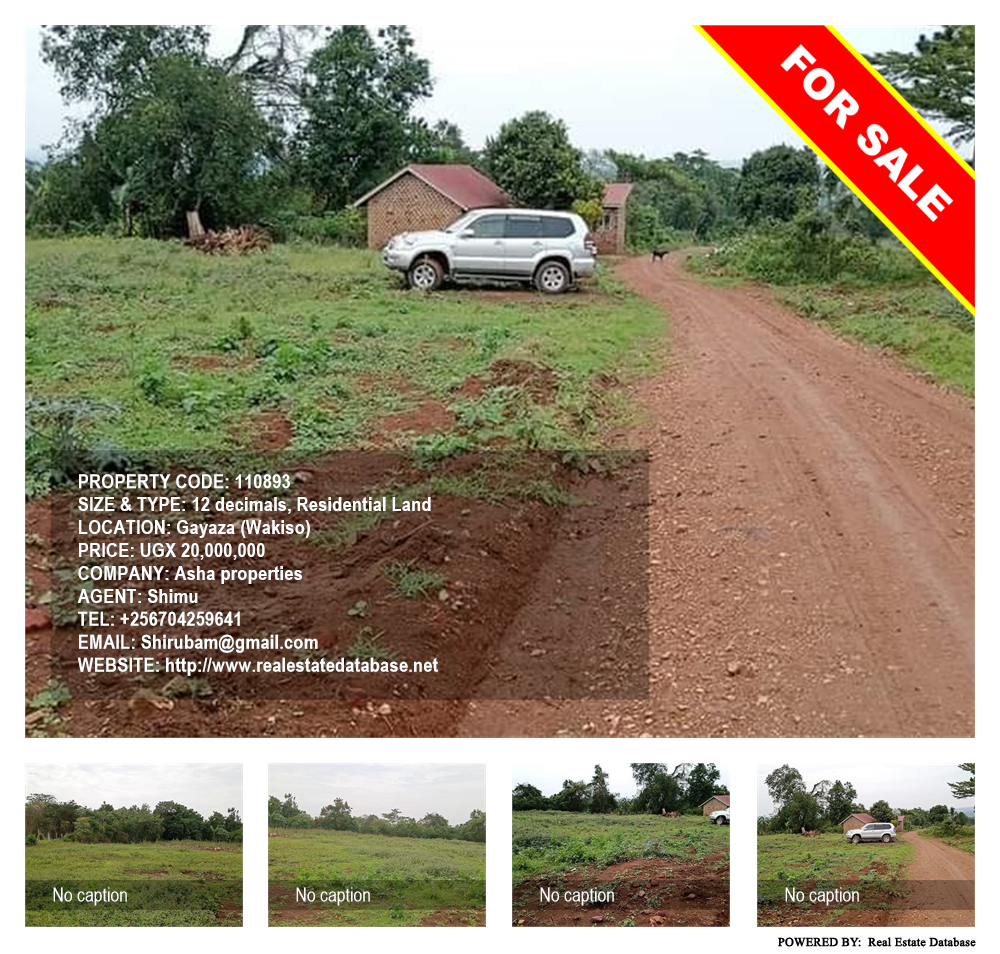 Residential Land  for sale in Gayaza Wakiso Uganda, code: 110893