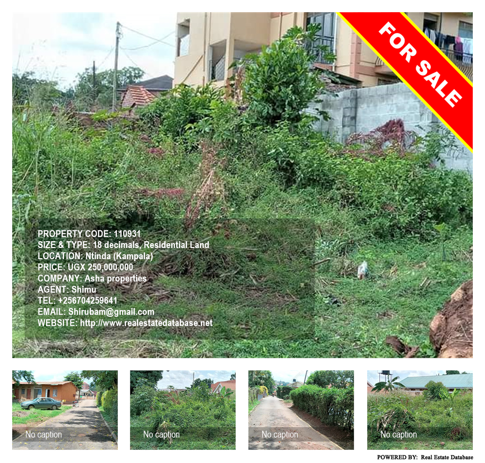 Residential Land  for sale in Ntinda Kampala Uganda, code: 110931