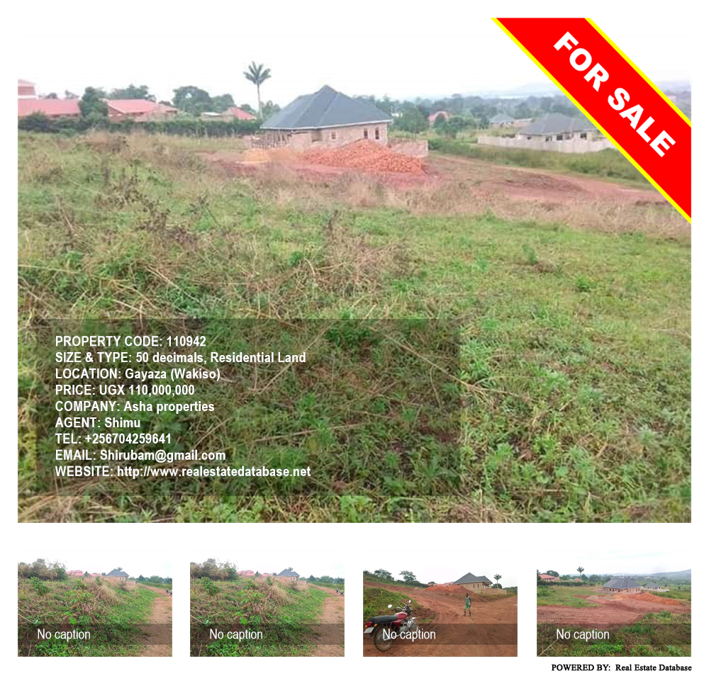 Residential Land  for sale in Gayaza Wakiso Uganda, code: 110942