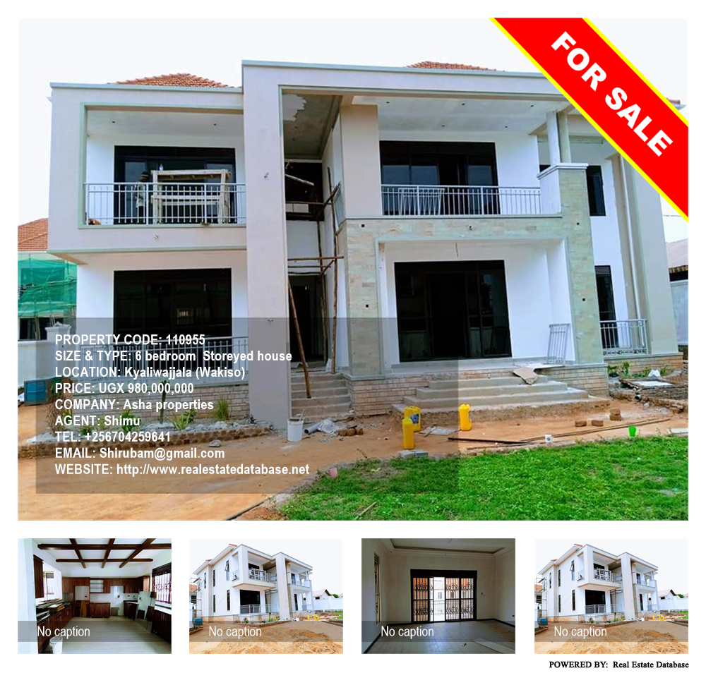 6 bedroom Storeyed house  for sale in Kyaliwajjala Wakiso Uganda, code: 110955