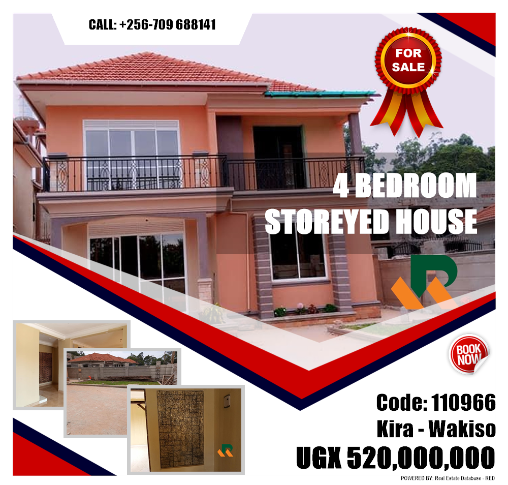 4 bedroom Storeyed house  for sale in Kira Wakiso Uganda, code: 110966