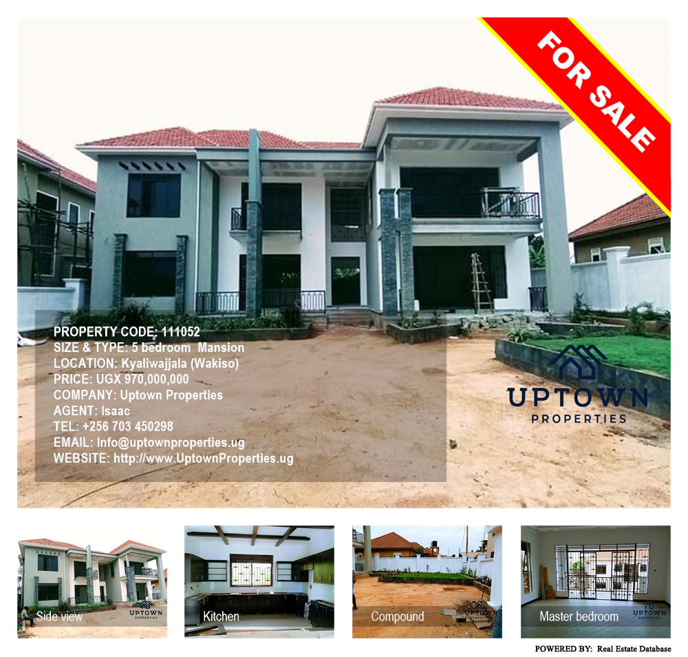 5 bedroom Mansion  for sale in Kyaliwajjala Wakiso Uganda, code: 111052