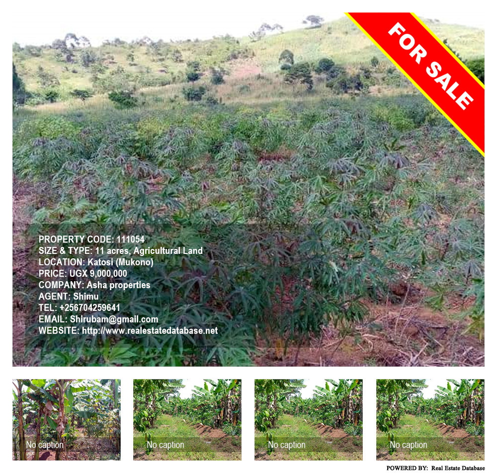 Agricultural Land  for sale in Katosi Mukono Uganda, code: 111054