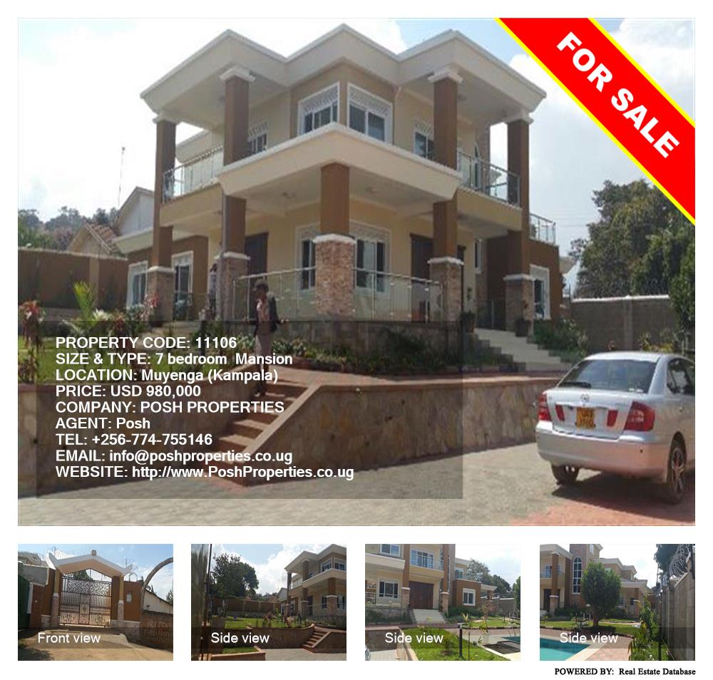 7 bedroom Mansion  for sale in Muyenga Kampala Uganda, code: 11106