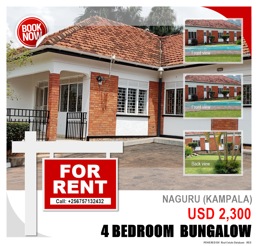4 bedroom Bungalow  for rent in Naguru Kampala Uganda, code: 111065
