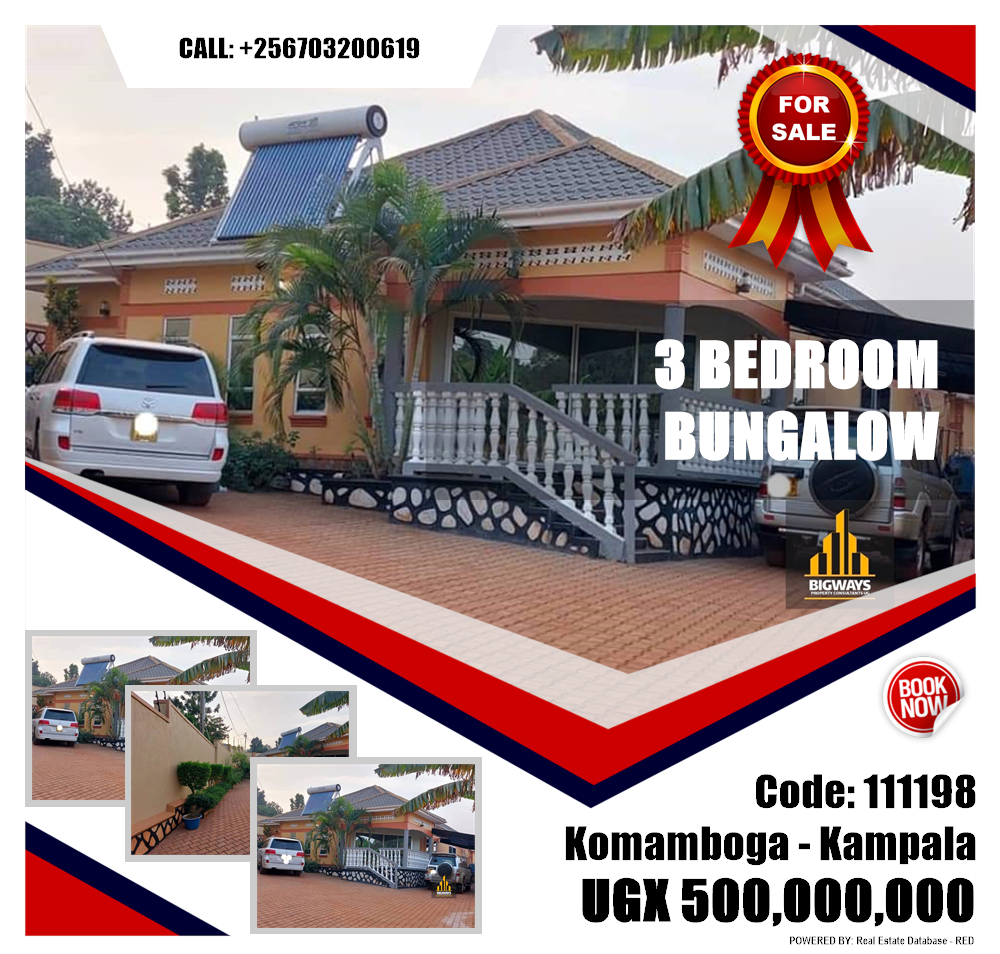 3 bedroom Bungalow  for sale in Komamboga Kampala Uganda, code: 111198