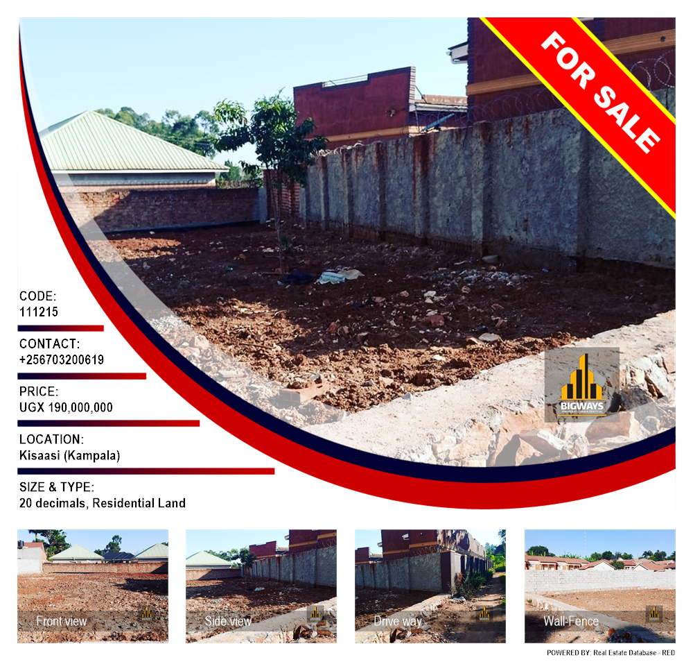 Residential Land  for sale in Kisaasi Kampala Uganda, code: 111215
