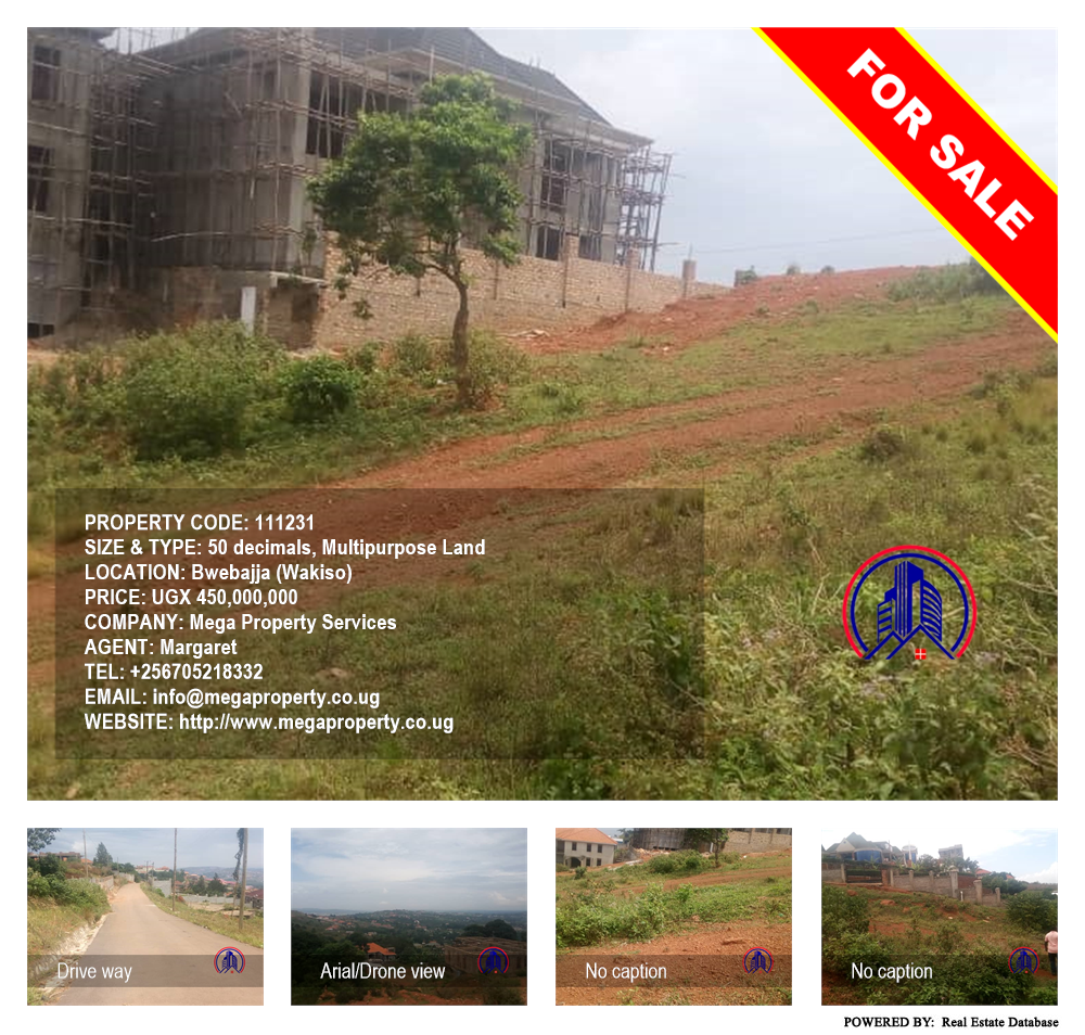 Multipurpose Land  for sale in Bwebajja Wakiso Uganda, code: 111231