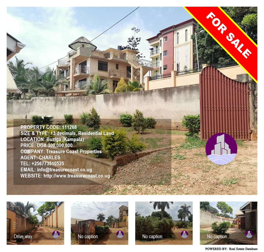 Residential Land  for sale in Buziga Kampala Uganda, code: 111268
