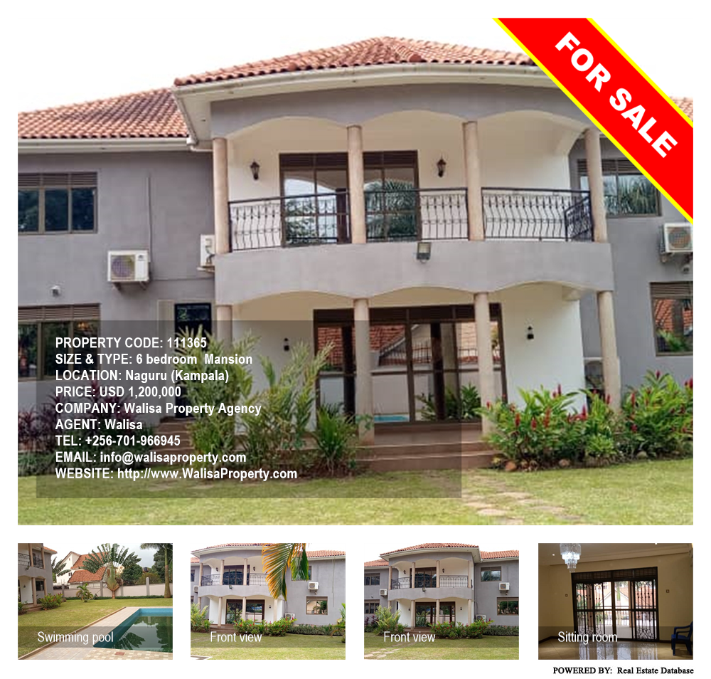 6 bedroom Mansion  for sale in Naguru Kampala Uganda, code: 111365