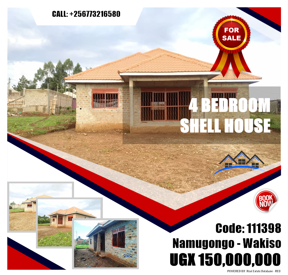 4 bedroom Shell House  for sale in Namugongo Wakiso Uganda, code: 111398