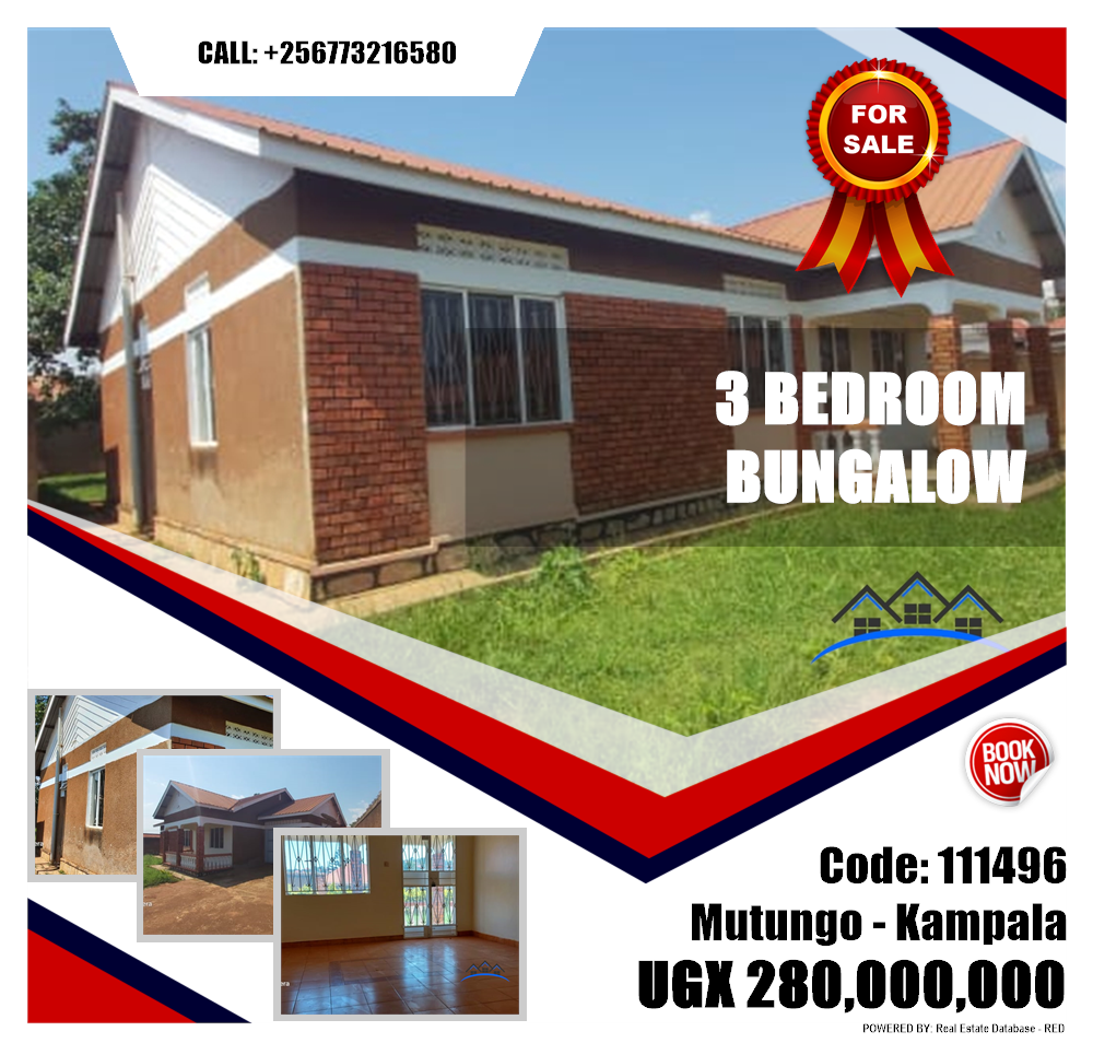 3 bedroom Bungalow  for sale in Mutungo Kampala Uganda, code: 111496