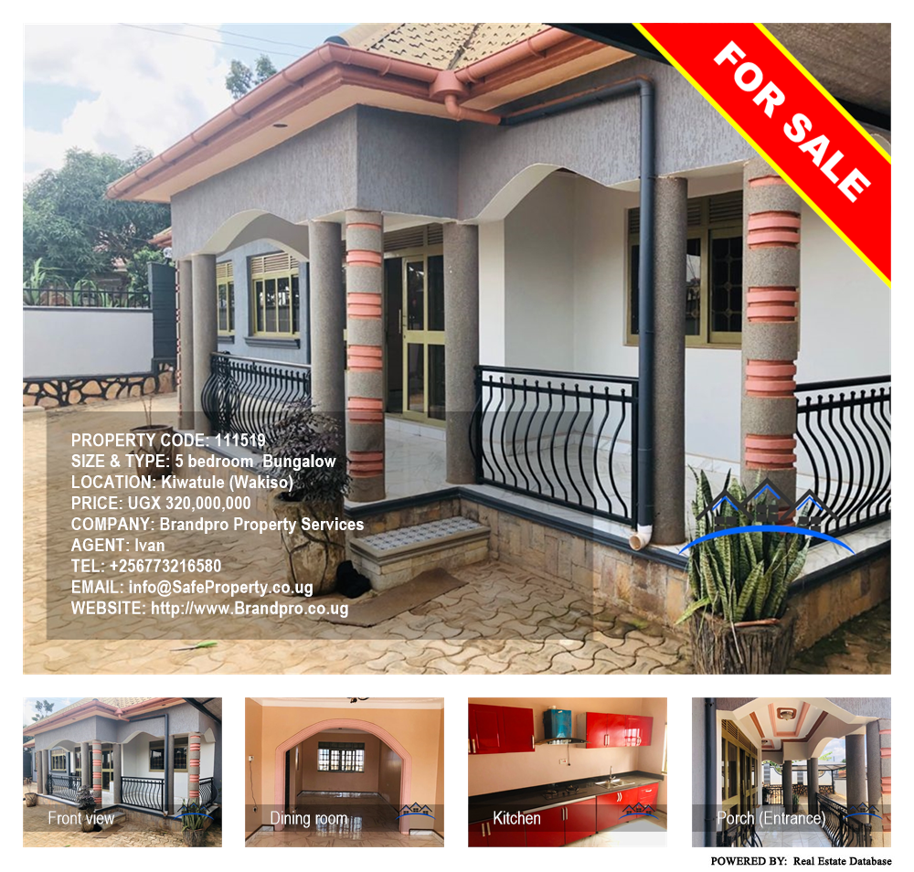 5 bedroom Bungalow  for sale in Kiwaatule Wakiso Uganda, code: 111519