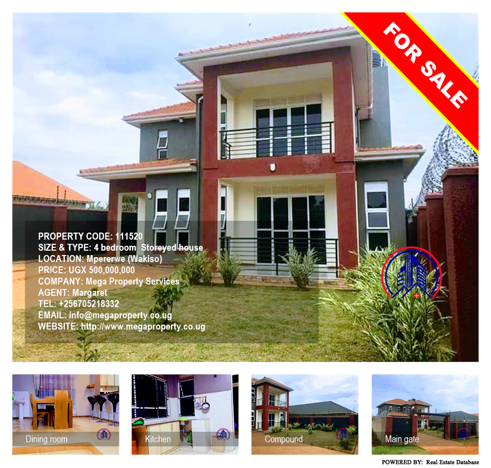 4 bedroom Storeyed house  for sale in Mpererwe Wakiso Uganda, code: 111520