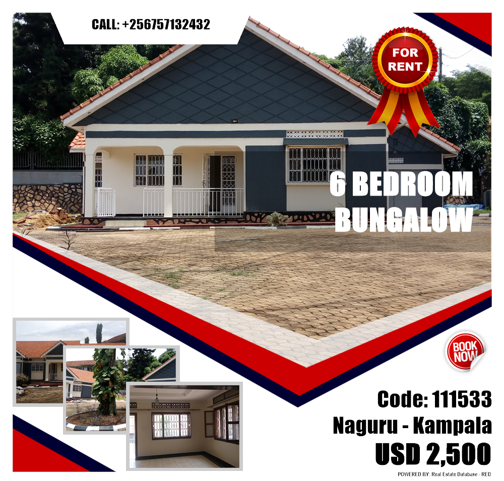 6 bedroom Bungalow  for rent in Naguru Kampala Uganda, code: 111533