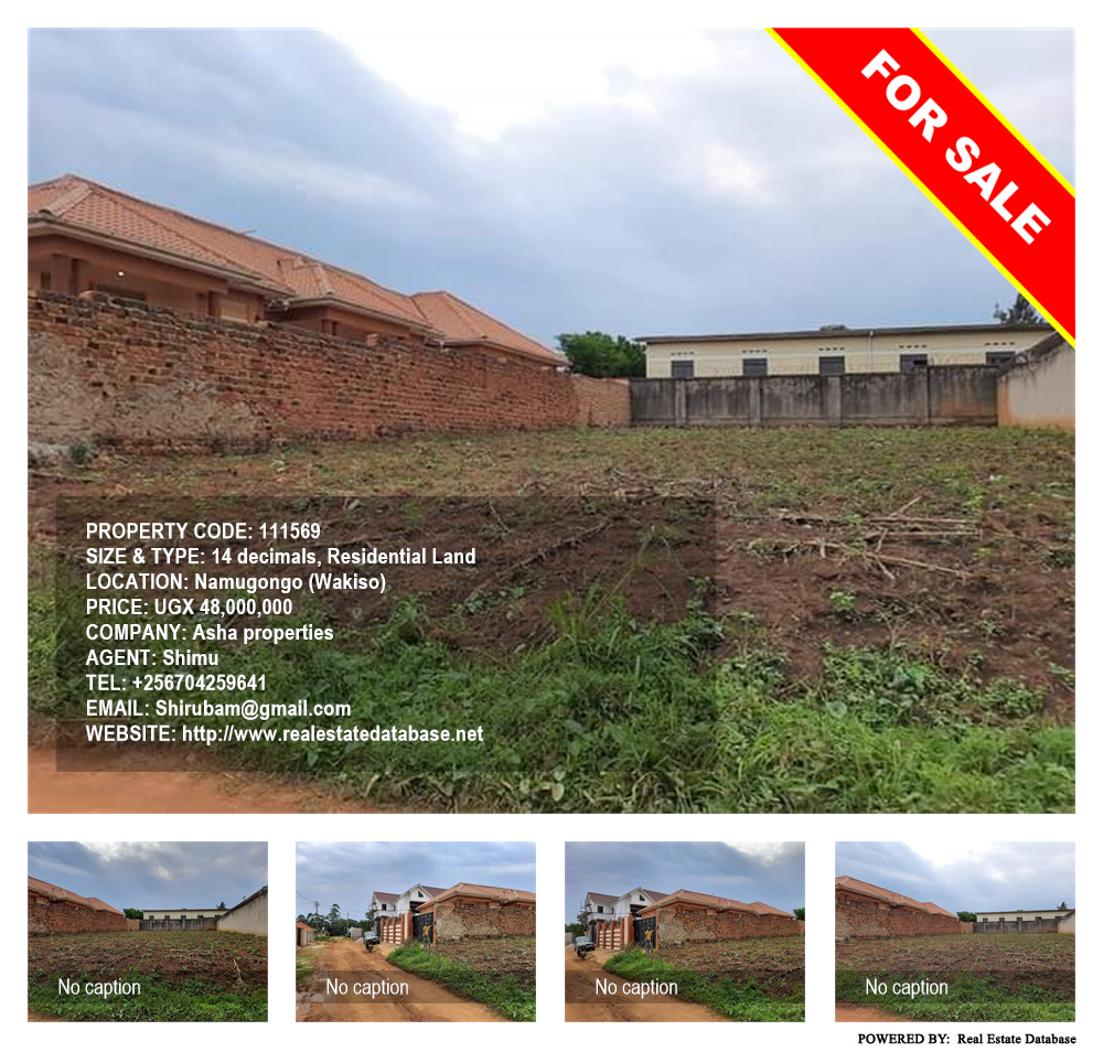 Residential Land  for sale in Namugongo Wakiso Uganda, code: 111569