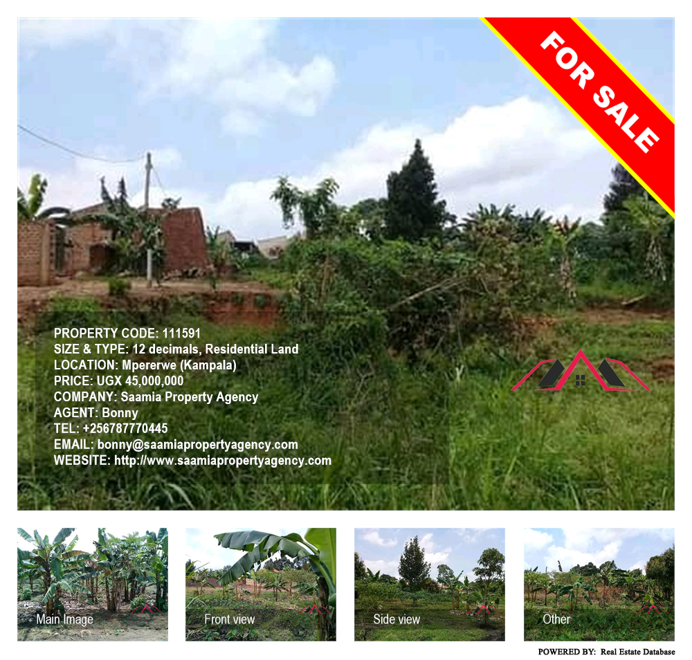 Residential Land  for sale in Mpererwe Kampala Uganda, code: 111591