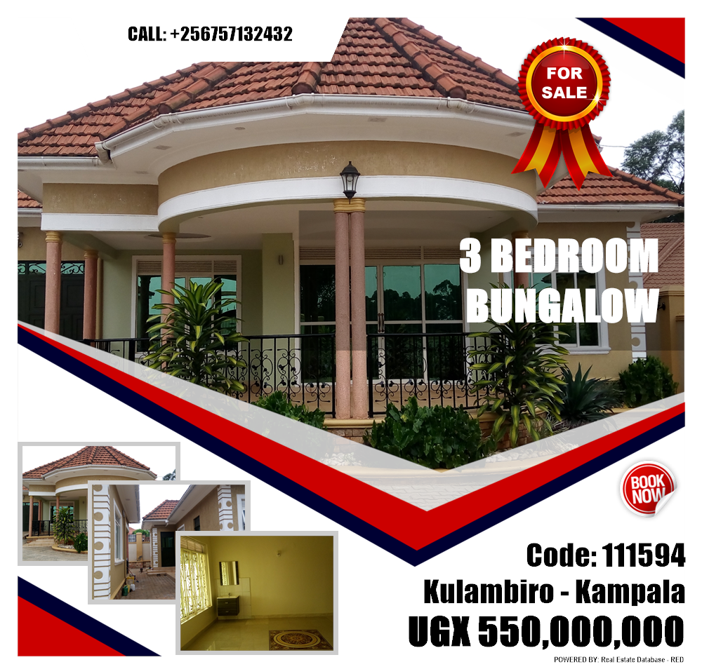 3 bedroom Bungalow  for sale in Kulambilo Kampala Uganda, code: 111594