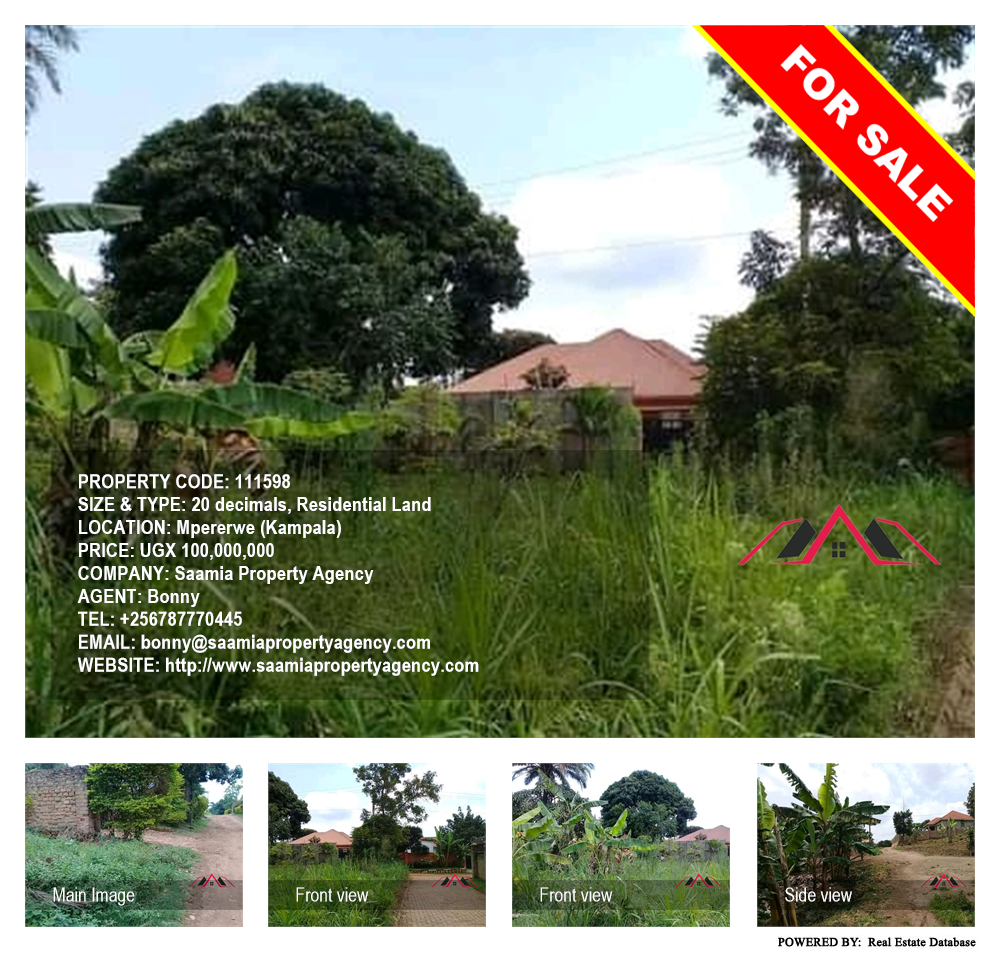 Residential Land  for sale in Mpererwe Kampala Uganda, code: 111598