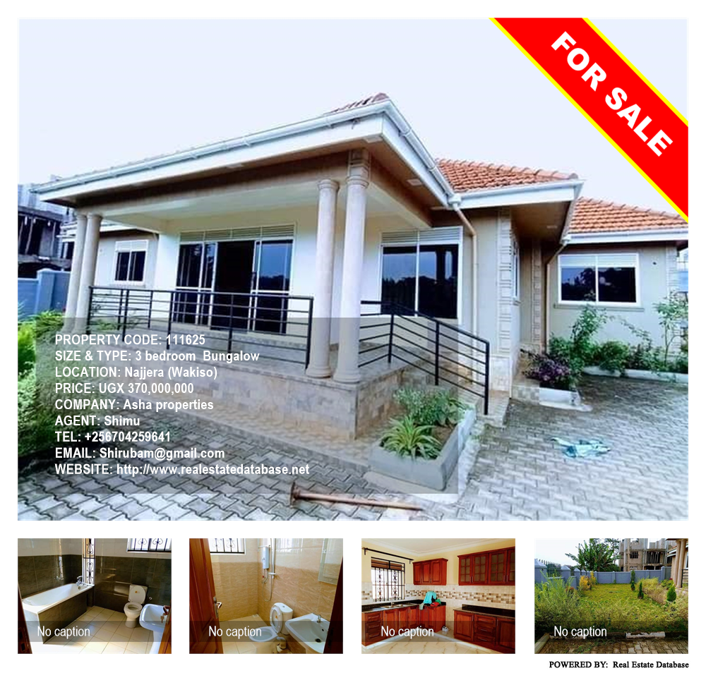 3 bedroom Bungalow  for sale in Najjera Wakiso Uganda, code: 111625