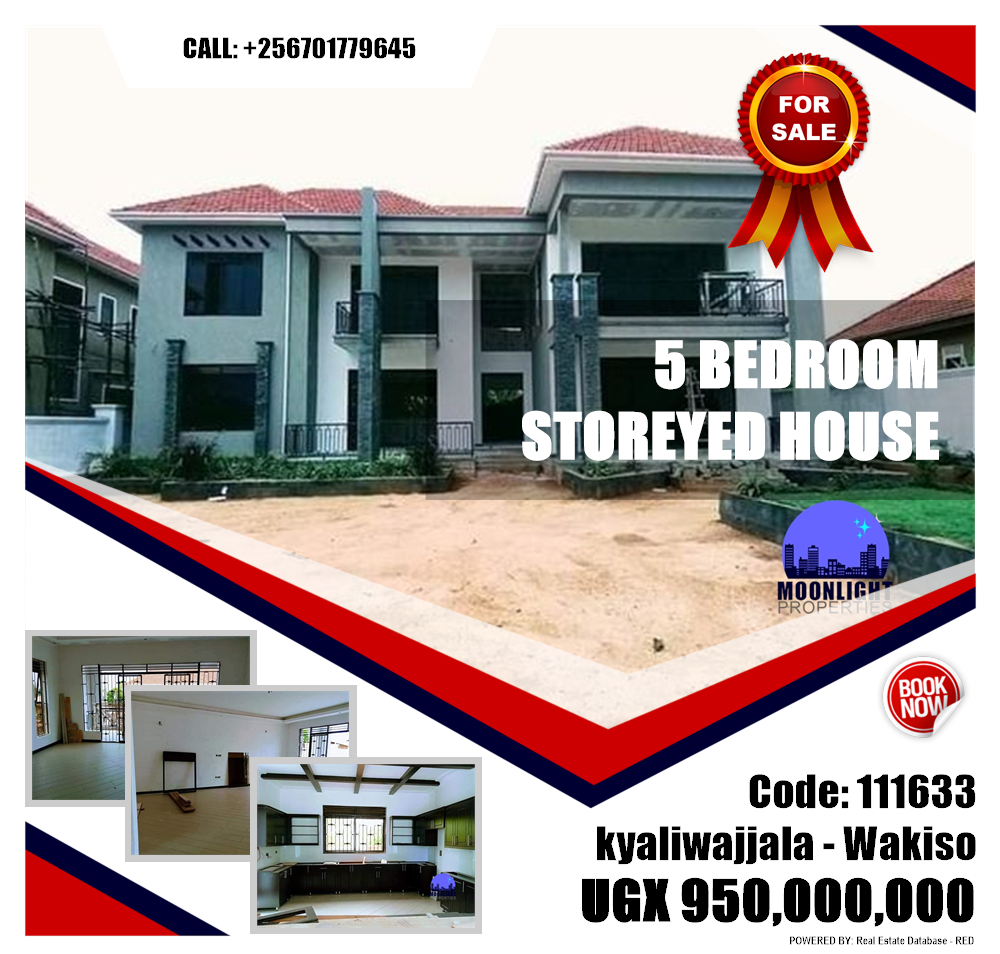 5 bedroom Storeyed house  for sale in Kyaliwajjala Wakiso Uganda, code: 111633