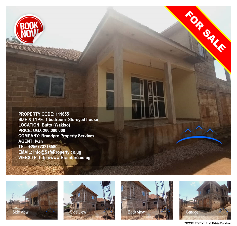 1 bedroom Storeyed house  for sale in Butto Wakiso Uganda, code: 111655