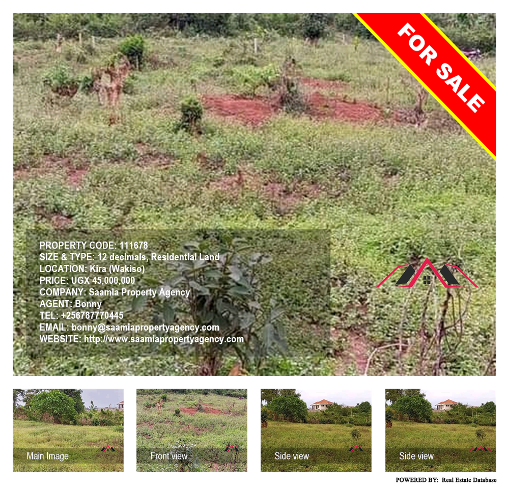 Residential Land  for sale in Kira Wakiso Uganda, code: 111678