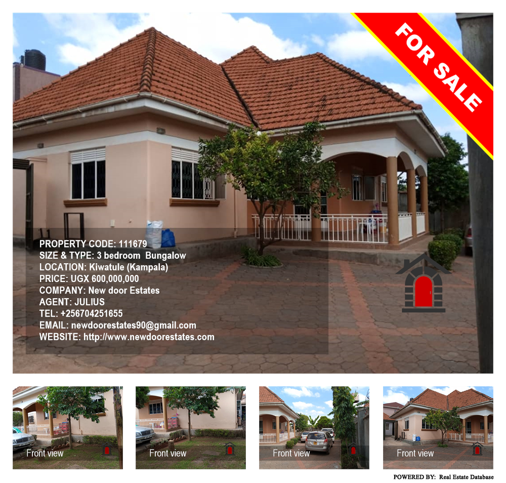 3 bedroom Bungalow  for sale in Kiwaatule Kampala Uganda, code: 111679