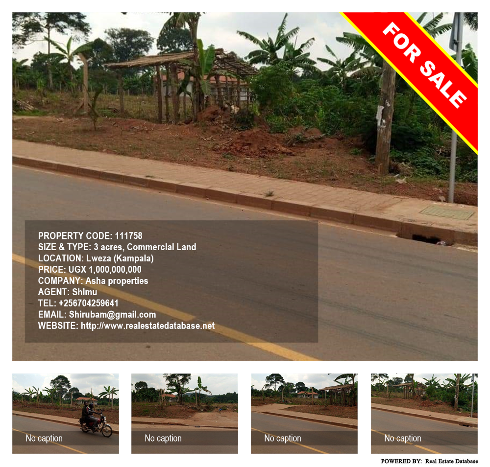 Commercial Land  for sale in Lweza Kampala Uganda, code: 111758