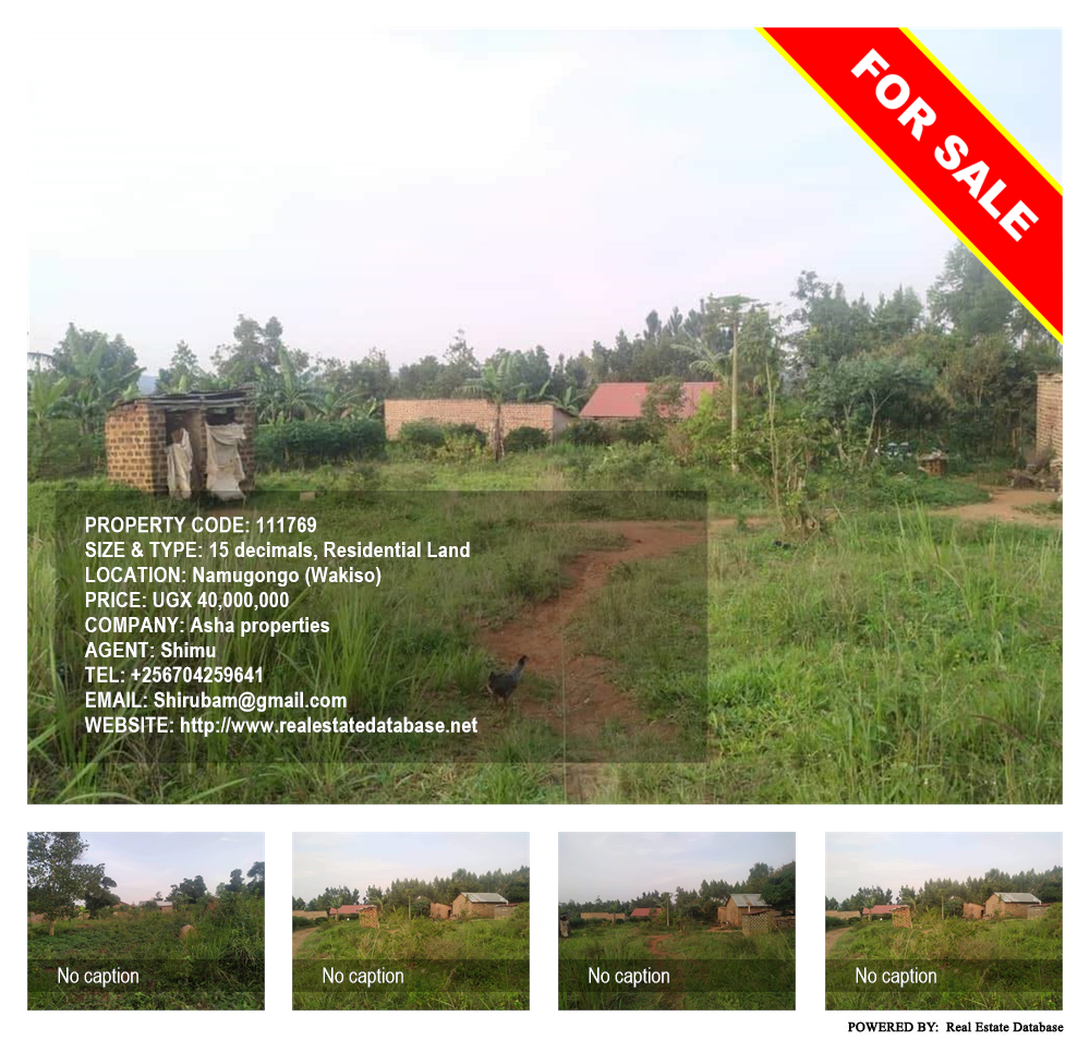 Residential Land  for sale in Namugongo Wakiso Uganda, code: 111769