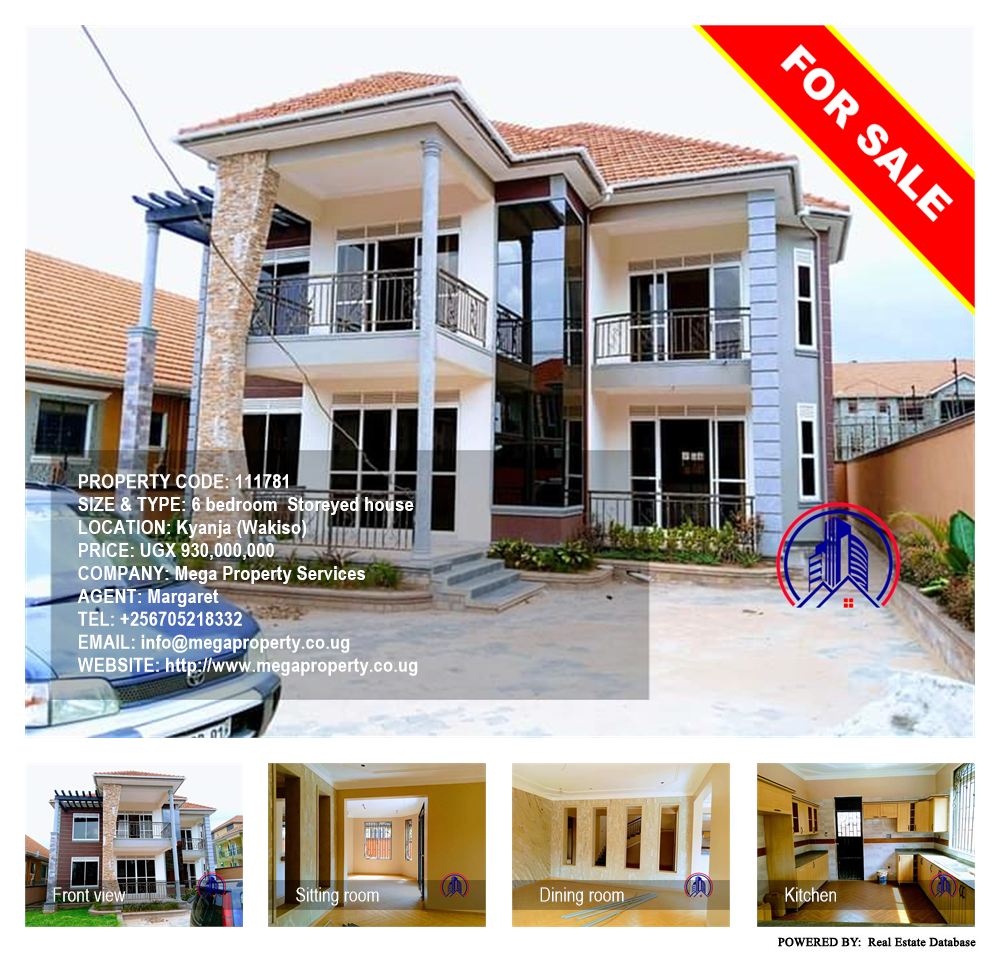 6 bedroom Storeyed house  for sale in Kyanja Wakiso Uganda, code: 111781
