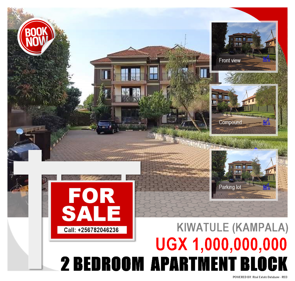 2 bedroom Apartment block  for sale in Kiwaatule Kampala Uganda, code: 111785