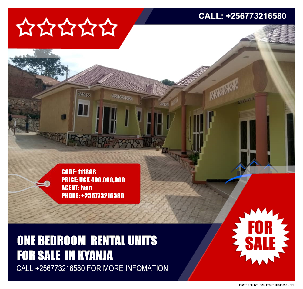 1 bedroom Rental units  for sale in Kyanja Wakiso Uganda, code: 111898