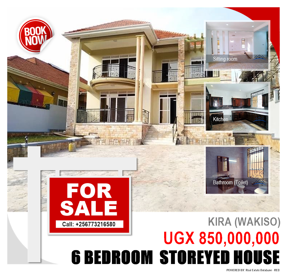 6 bedroom Storeyed house  for sale in Kira Wakiso Uganda, code: 111901