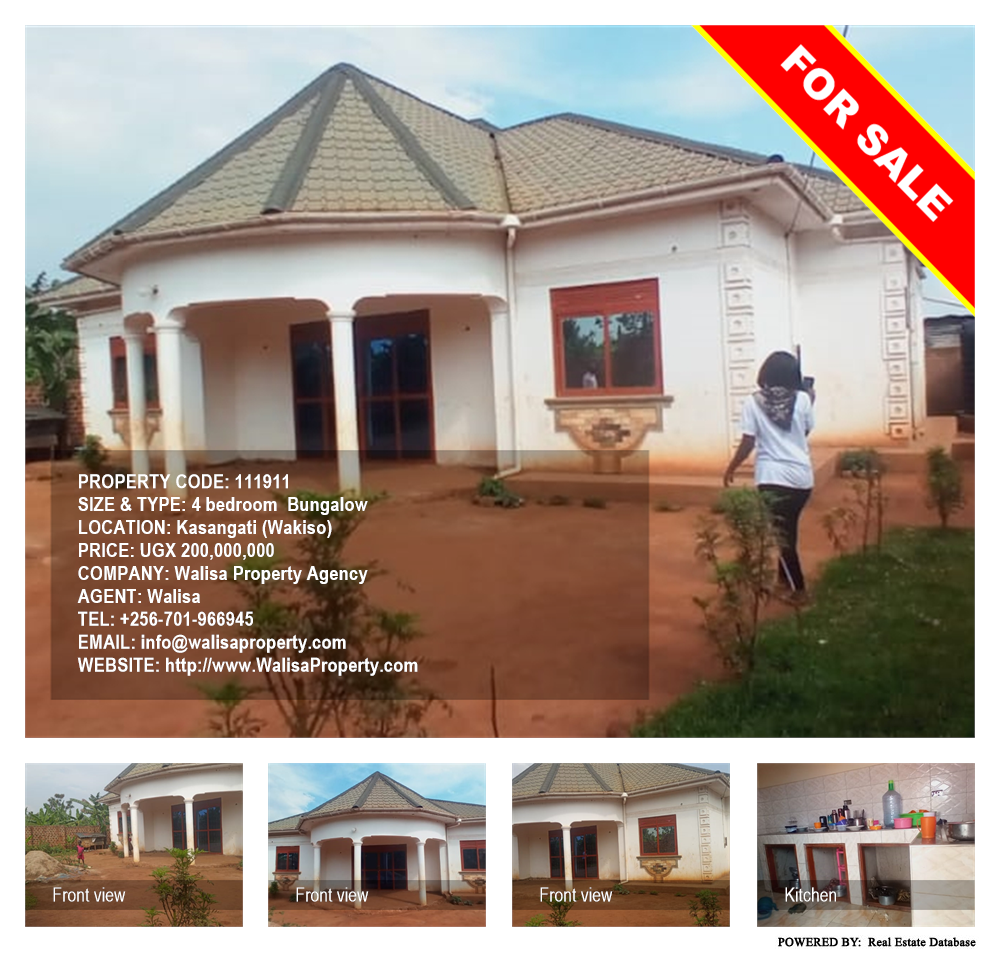 4 bedroom Bungalow  for sale in Kasangati Wakiso Uganda, code: 111911