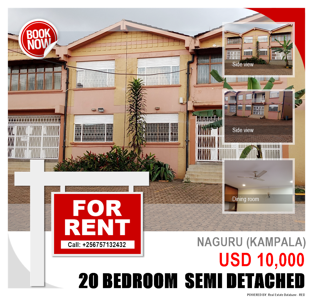 20 bedroom Semi Detached  for rent in Naguru Kampala Uganda, code: 111960