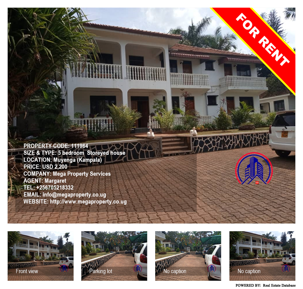 5 bedroom Storeyed house  for rent in Muyenga Kampala Uganda, code: 111964