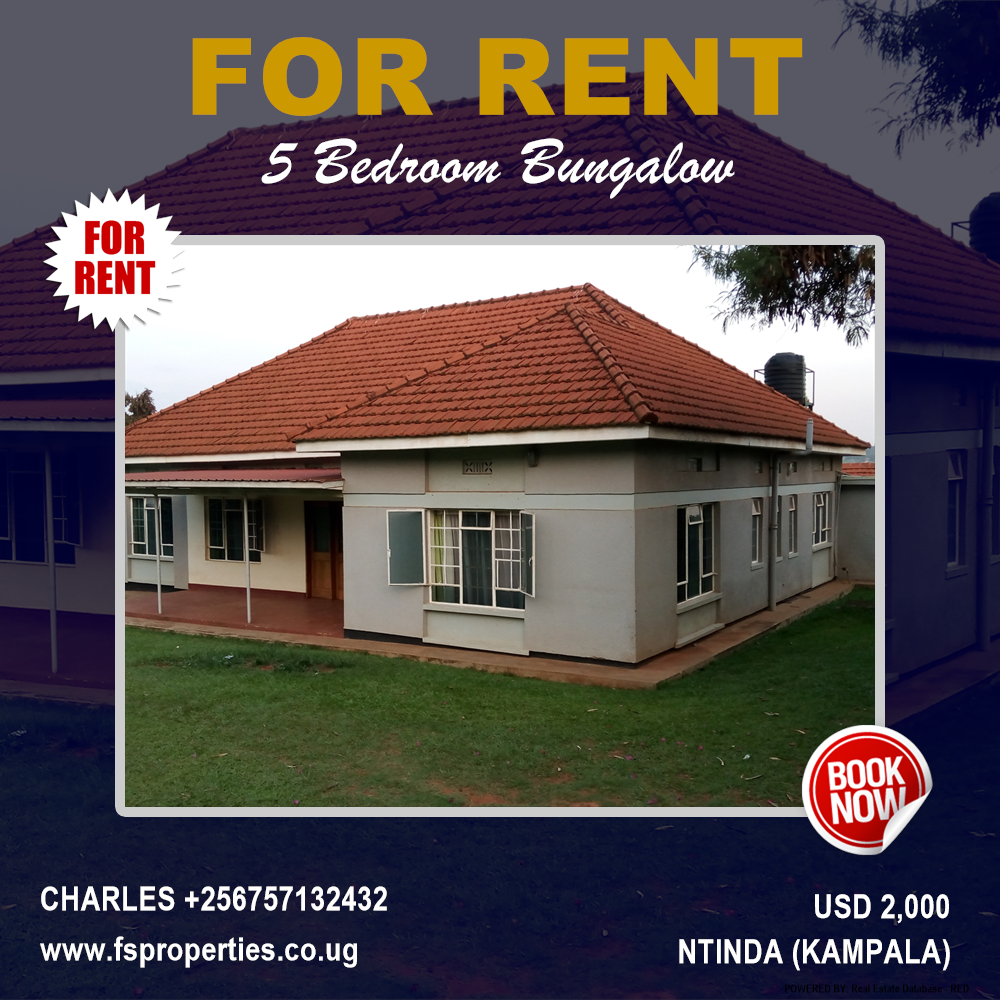 5 bedroom Bungalow  for rent in Ntinda Kampala Uganda, code: 111975