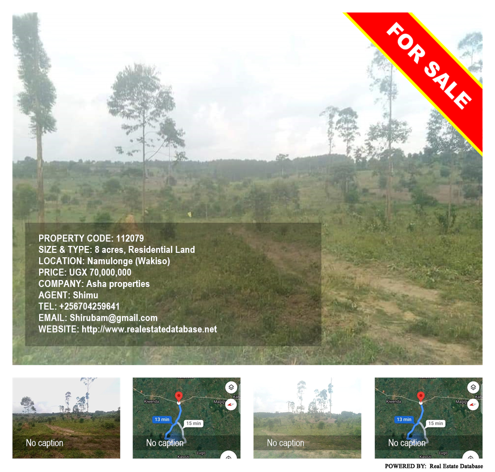 Residential Land  for sale in Namulonge Wakiso Uganda, code: 112079