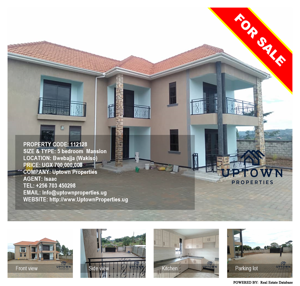 5 bedroom Mansion  for sale in Bwebajja Wakiso Uganda, code: 112128
