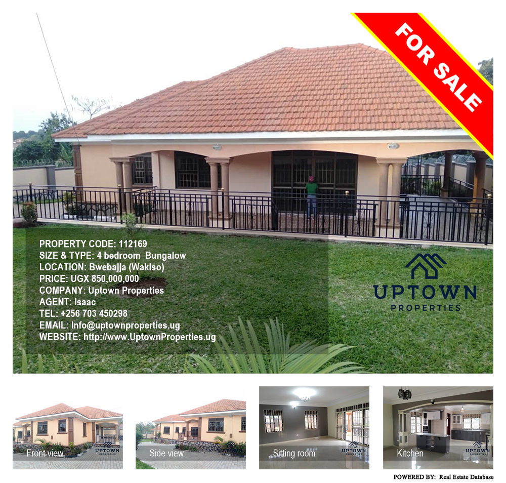 4 bedroom Bungalow  for sale in Bwebajja Wakiso Uganda, code: 112169