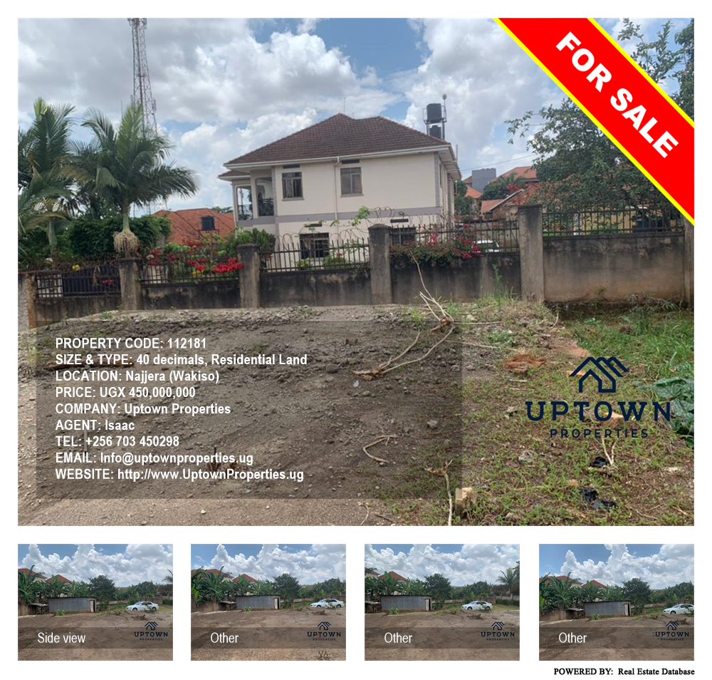Residential Land  for sale in Najjera Wakiso Uganda, code: 112181