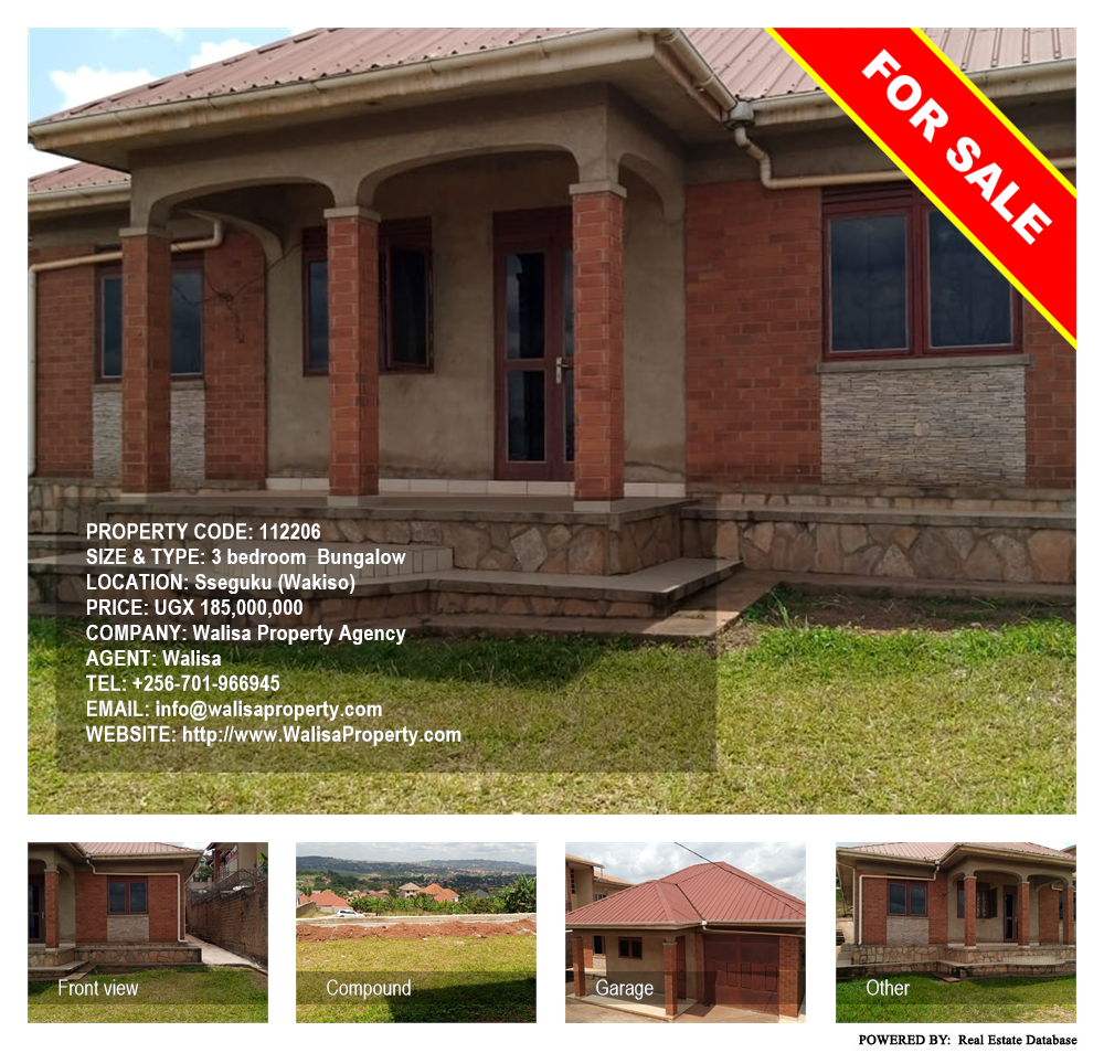 3 bedroom Bungalow  for sale in Seguku Wakiso Uganda, code: 112206