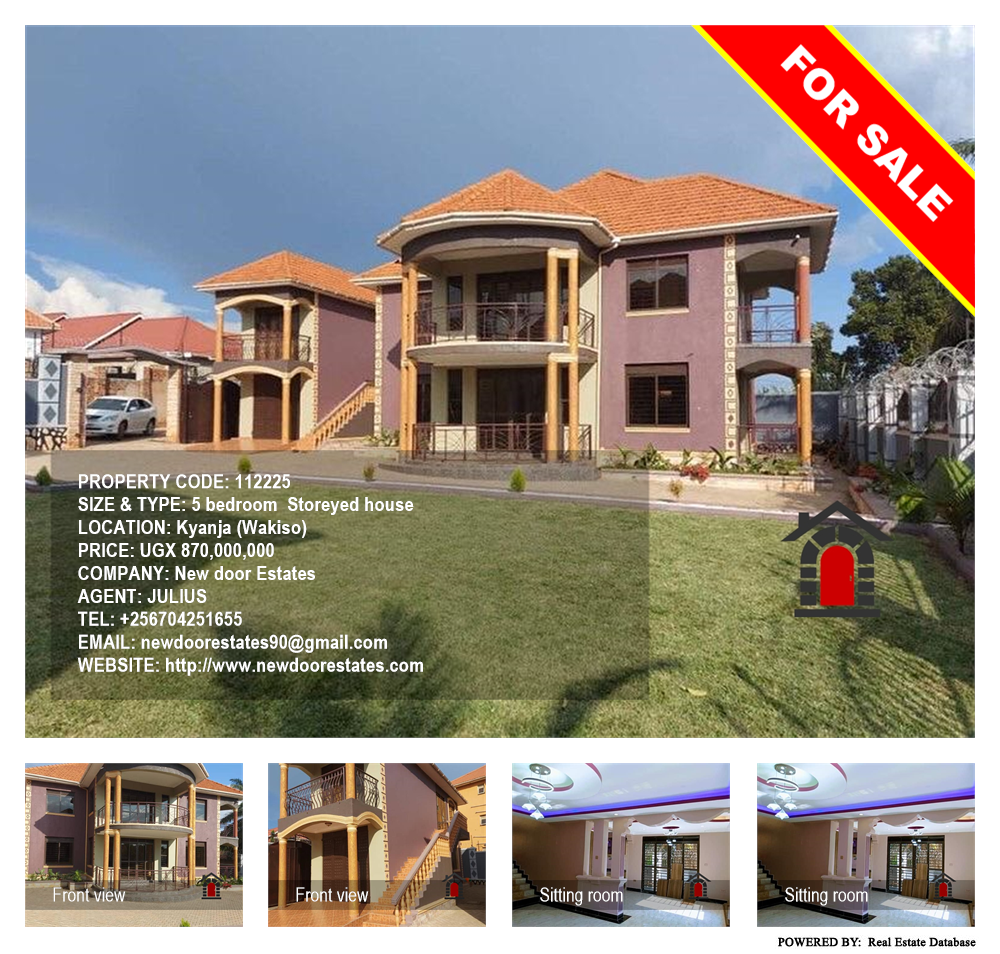 5 bedroom Storeyed house  for sale in Kyanja Wakiso Uganda, code: 112225