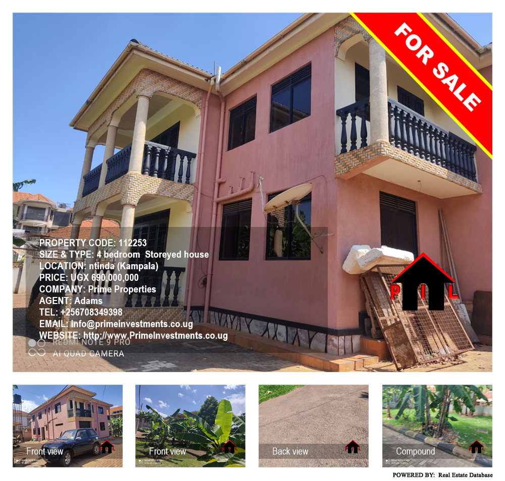 4 bedroom Storeyed house  for sale in Ntinda Kampala Uganda, code: 112253