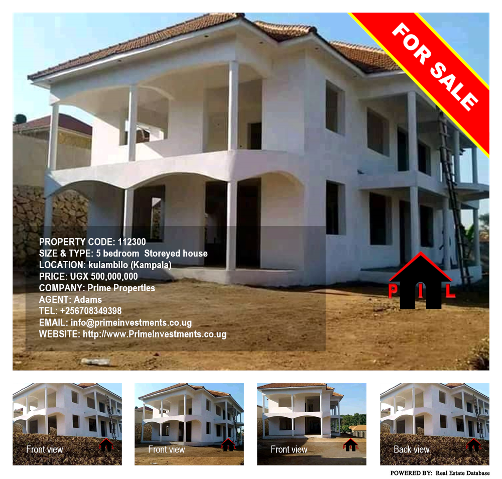5 bedroom Storeyed house  for sale in Kulambilo Kampala Uganda, code: 112300