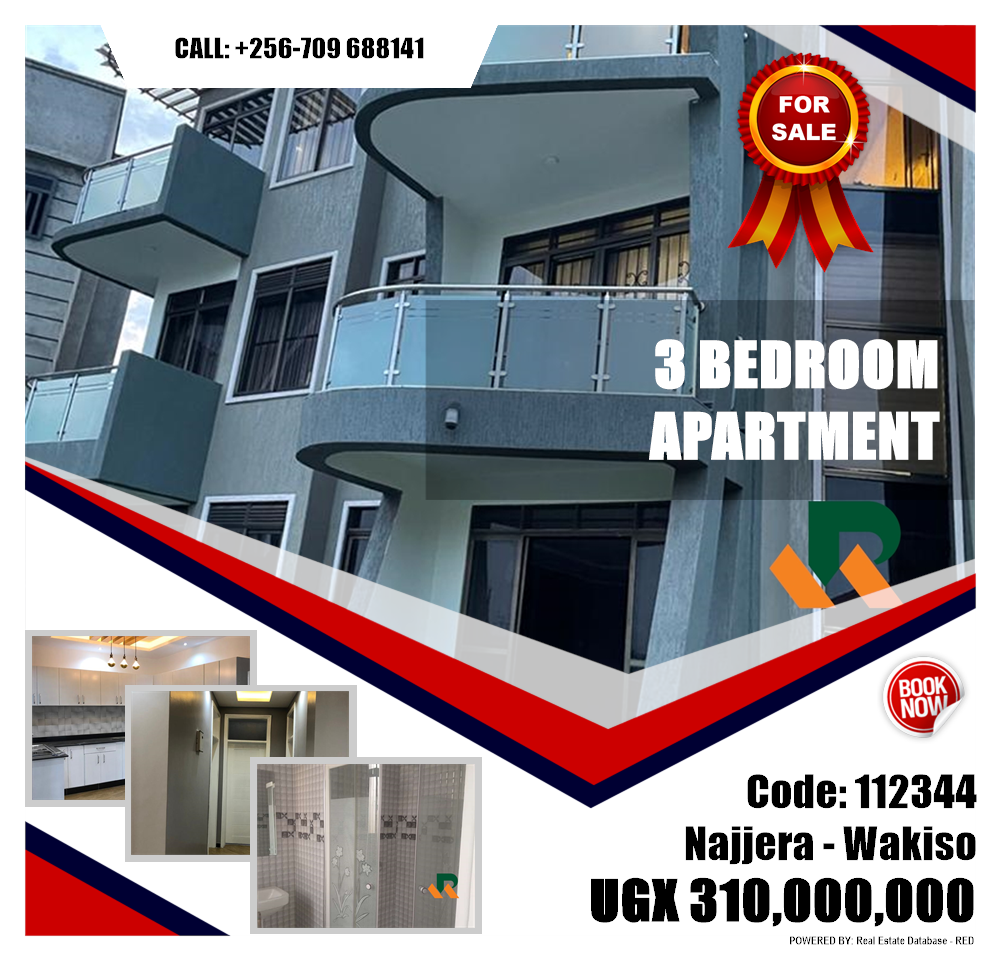 3 bedroom Apartment  for sale in Najjera Wakiso Uganda, code: 112344