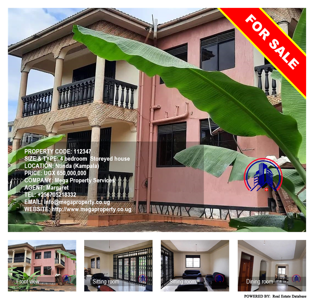 4 bedroom Storeyed house  for sale in Ntinda Kampala Uganda, code: 112347