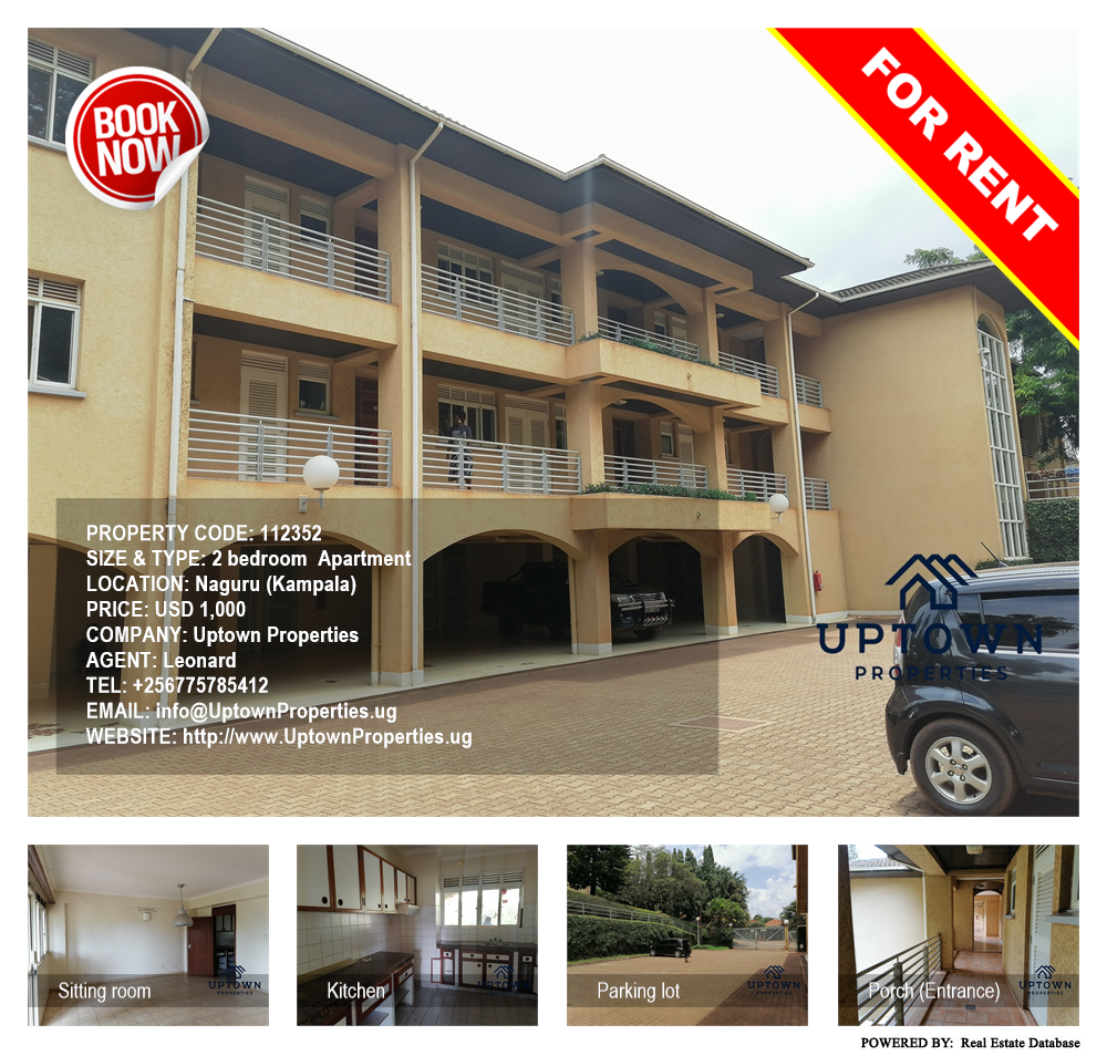 2 bedroom Apartment  for rent in Naguru Kampala Uganda, code: 112352